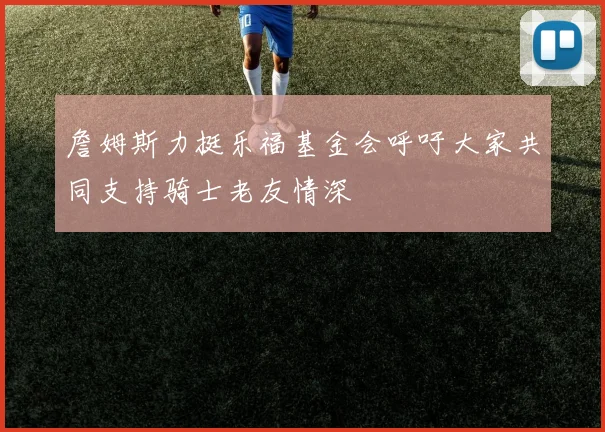 詹姆斯力挺乐福基金会呼吁大家共同支持骑士老友情深